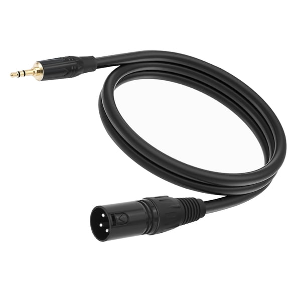 Balanced 3.5mm to 3Pin Male Cable Metal Plugs for Microphones Mixers Recorders