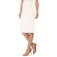 thumbnail image 2 of Women's Stretch Fit Bodycon Pencil Skirt Versatile Elegance, 2 of 6