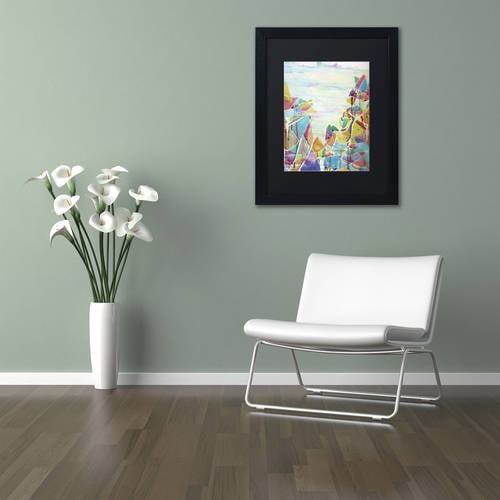 Trademark Fine Art "Pico de Orizaba" Canvas Art by Lauren Moss Black Matte, Black Frame