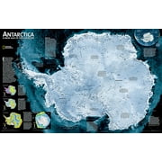 National Geographic Reference Map National Geographic Antarctica Satellite Wall Map (31.25 X 20.25 In), (Paperback)
