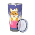 thumbnail image 2 of Bingfone Dog Washes in a Bath for 20 Oz Stainless Steel Travel Mug Double Wall Water Coffee Cup for Home,Office, Outdoor Works Great for Ice Drinks and Hot Beverage-Without Straw, 2 of 8