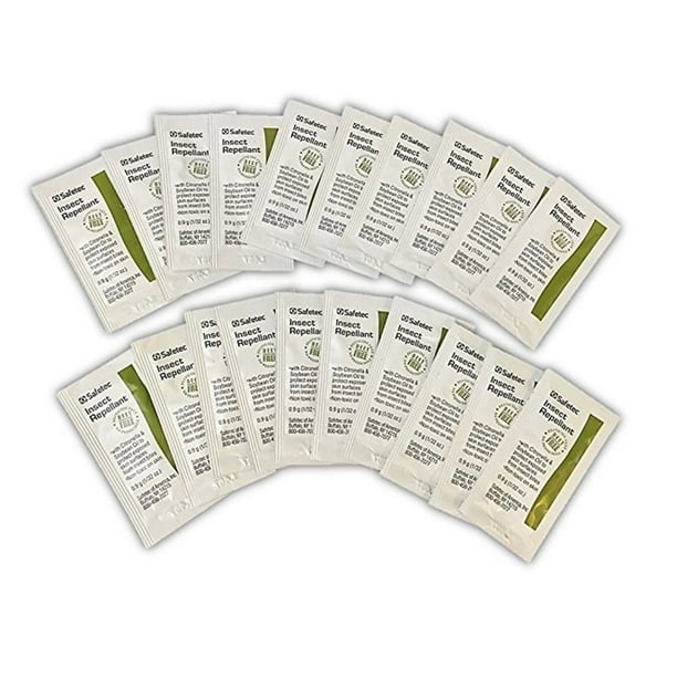 Insect Repellant Packets, Natural DEETFREE 100 Packs