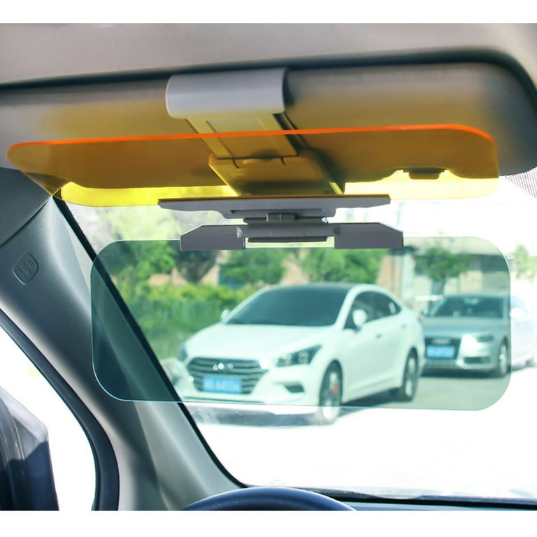Anti-Glare Anti-Dazzle Vehicle Visor Sunshade Extender Sun Blocker for  Cars, Vans and Trucks (Silver)