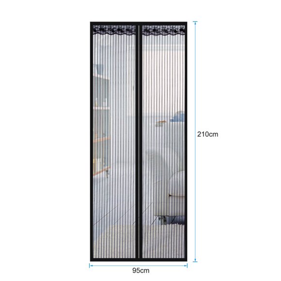 Amdohai Magnetic Screen Door with Mesh Curtain,Doorway Mosquito Net Bug Mesh with Full Frame Fastener Tape