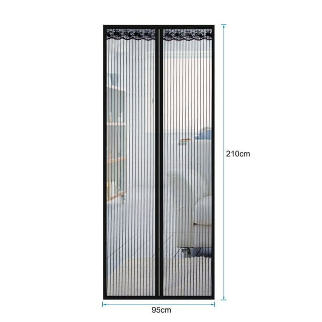 Amdohai Magnetic Screen Door with Mesh Curtain,Doorway Mosquito Net Bug Mesh with Full Frame Fastener Tape