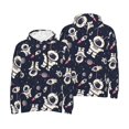 thumbnail image 6 of Bingfone Cartoon Spaceship Men's Drawstring Hoodie Long Sleeve Pocket Sweatshirts-Large, 6 of 6