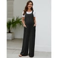 thumbnail image 2 of Women's Maternity Casual Loose Jumpsuit Sleeveless Tie Loose Jumpsuit with Pockets, 2 of 5