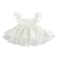 thumbnail image 2 of AMERTEER Infant Kids Girls Tutu Dress Sleeveless Backless Princess Ruffles Layered Dress Wedding Party, 2 of 10