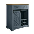 thumbnail image 4 of FESTIVO Rustic Chic Wine Cabinet with Glass Holder & Wine Rack - Haze Blue, 4 of 10