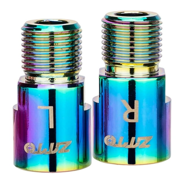 Kit de 2 extensores de pedal de bicicleta con marcas L y R, adaptadores de metal para 9/16 20MM