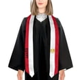 thumbnail image 4 of More design Graduation shawl Egypt Flag & United States Flag Stole Sash Honor Study Aboard International Students, 4 of 8