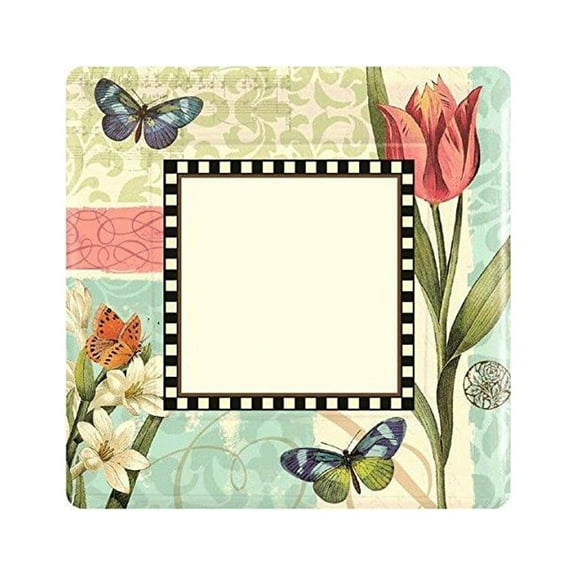 Floral 'Garden Melody' Extra Large Paper Plates (8ct)