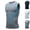 Gray, variant on HAJWOH Compression Shirt Men Shaping Shirt Tank Wicking Breathable Sleeveless Shirt