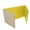 Yellow, variant on Office, School Classroom Desk Divider 18" x 48" Black Corrugated Study Carrel - Pack of 12