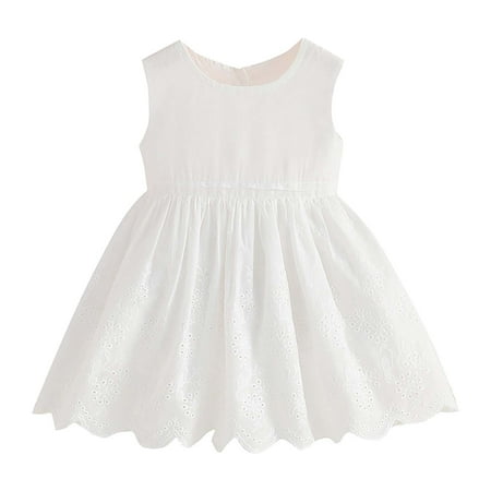 

Toddler Girls Dress Solid Color Cute Trendy Infant Baby Girl Spring Summer Dresses Gifts To Child