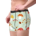thumbnail image 2 of Pofeuu Mushroom Bee Print Men’s Boxer Briefs, Moisture-Wicking Underwear, Regular,Trunk-Small, 2 of 5