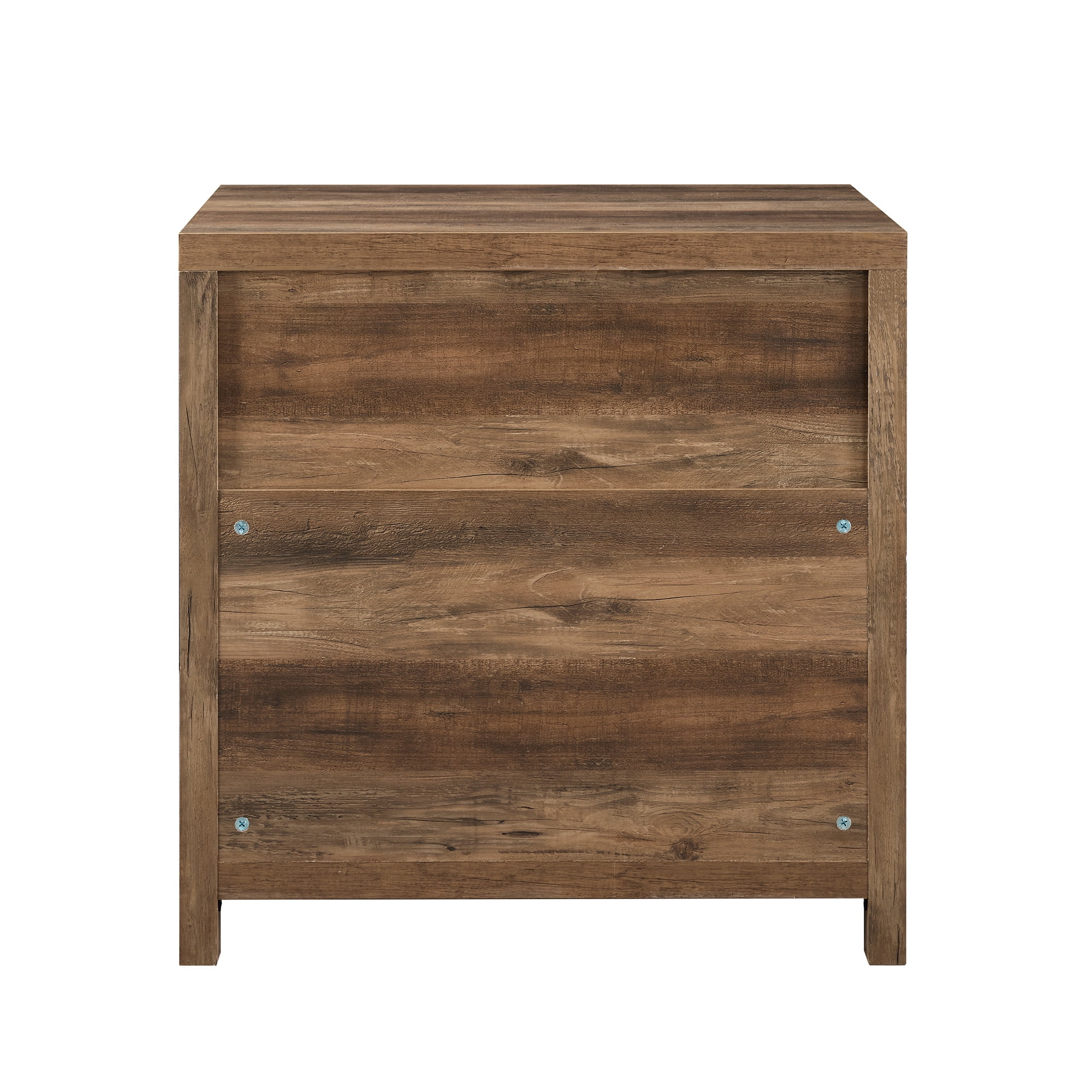 Walker Edison Farmhouse 2-Drawer File Cabinet, White Oak