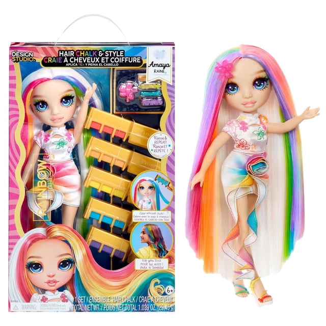 Rainbow High Hair Chalk & Style Amaya - Rainbow 11” Doll