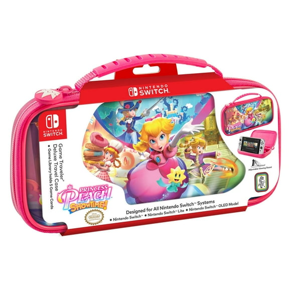 Princess Peach ShowTime NINTENDO SWITCHTM GAME TRAVELER® DELUXE TRAVEL CASE NSW Designed for All Nintendo SwitchTM Systems