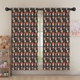 thumbnail image 5 of Blackout Kids Curtains,Red Brown Mushroom Black Pattern Childrens Insulated Curtains Set Of 2,Bedroom Essentials,Toddler Room Decor 52"x63", 5 of 5