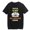 Black-0142, variant on Women's T-shirt Three Skull Print Casual Crewneck Graphic T-shirt Summer Short Sleeve Tops Black Large