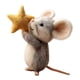 thumbnail image 5 of Ratones hechos a mano con adornos de muñecos de ratón estrella, miniatura navideña creativa para interiores Estilo B, 5 of 8