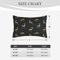 thumbnail image 6 of Balery Christmas Deers Pillow Covers,Bed Pilowcases,Reversible Plush Throw Pillow Covers End Pillow Encasement,Pillow Case - 16"X24", 6 of 9