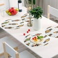 thumbnail image 6 of Coolnut Christmas Placemats Set of 4 Non-Slip Heat Resistant Dining Table Place Mats Washable Kitchen PVC Weave Table Mats Home Decor Gifts, 6 of 7