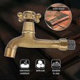 thumbnail image 3 of 1pcs Decorative Brass Outdoor Faucet Garden Bibcock Tap Antique Retro Bathroom Washing Machine Faucet Balcony Antique Mop Taps Luxury(12.5*7.5*5., 3 of 3