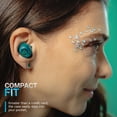 thumbnail image 4 of JLab GO Pop ANC Bluetooth Earbuds, Charging Case, Transparent Teal, 4 of 8