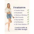 thumbnail image 6 of HUGH UGOLI Women's Bamboo Knee High Socks | Comfort Seam Long Dress Socks, Soft & Lightweight | 4 Pairs, Peach Rose, Shoe Size: 5-8, 6 of 6