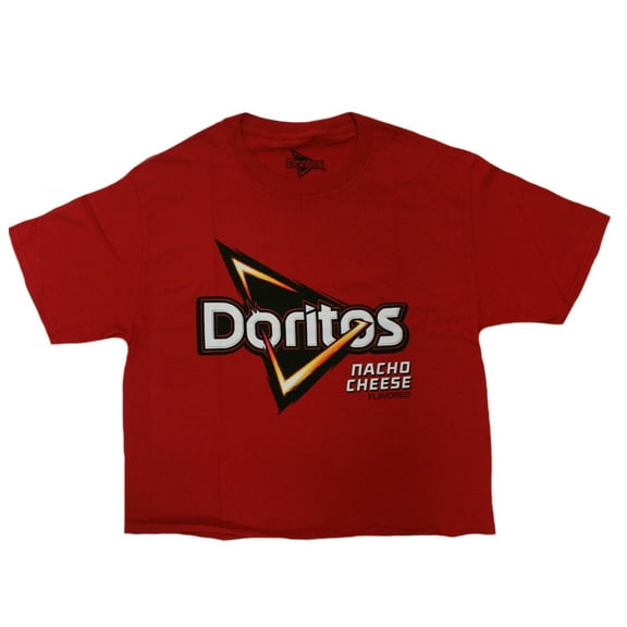 Doritos Nacho Cheese Junior Women's Cropped Raw Cut T-Shirt (Small)