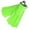 Green, variant on Walbest 1 Pair Unisex Adult Swim Training Light Fins, Snorkeling Diving Swim Short Fins Flippers with Adjustable Heel