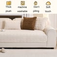 thumbnail image 2 of AUQ Soft Plush Faux Fur Couch Cover,Fluffy Non Slip Sectional Sofa Covers for 3 Cushion Couch,Cover for Sofa Furniture Protector Sofa Slipcover 150X70Cm, 2 of 5