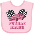 thumbnail image 3 of Inktastic Pink Future Racer Boys or Girls Baby Bib, 3 of 4