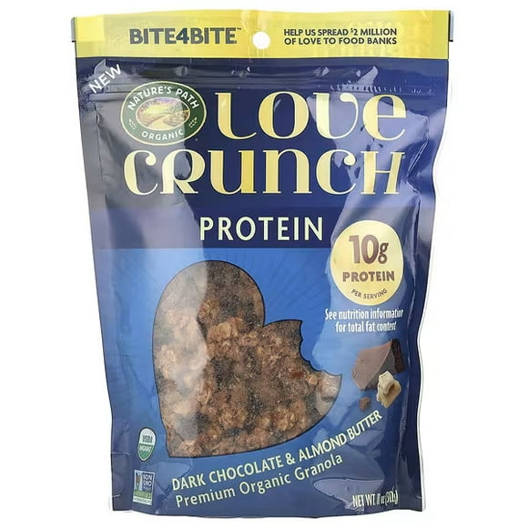 Nature's Path, Love Crunch®, Protein, Premium Organic Granola, Dark Chocolate & Almond Butter, 11 oz (312 g)