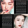 thumbnail image 3 of Graflsoa Acrylic Rhinestone Face Stickers, Eye Crystal Gems, Sparkling Decals, MX-28, 95x90mm, 3 of 6
