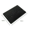 thumbnail image 3 of Christmas Gifts Liweisiy Bluetooth Keyboard Round Cap Keyboard Portable Bt Wireless Keyboard With Touchpad For Pc Tablet D581 Black, 3 of 5