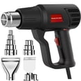 thumbnail image 1 of SNORF Pistola De Calor - 2000W Heat Gun, 50℃~600℃, 2 configuraciones de velocidad, 4 accesorios, para manualidades, envoltura retr&aacute;ctil, reparaci&oacute;n de electr&, 1 of 7