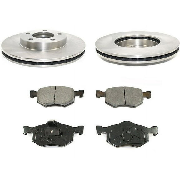 Front Brake Pad and Rotor Kit - Compatible with 2001 - 2007 Ford Escape 2002 2003 2004 2005 2006
