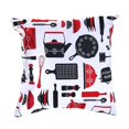 thumbnail image 1 of IH Casa Decor Polyester Digital Print Cushion Kitchen Ustendies 18 X 18 - Ensemble De 2, 1 of 3