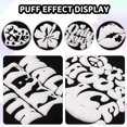thumbnail image 3 of Rollo de vinilo de transferencia de calor WRAPXPERT Puff Purpurina, blanco, 10 x 5 pies, 3 of 6