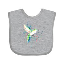 Inktastic Hummingbird Paint Splatter Boys or Girls Baby Bib
