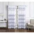 thumbnail image 4 of Arcadia Embroidered Window Curtain with Attached Valance 90 inch Navy, 4 of 5