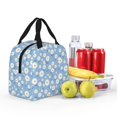 thumbnail image 4 of KLL Daisies Flowers Print Insulated Lunch Bag Women, Reusable Cute Tote Lunch Box for Adult & Men, Leakproof Cooler Lunch Bags for Work Office Travel Picnic, 4 of 5