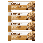 Quest Chocolate Chip Cookie Dough Protein Bar, High Protein, Gluten Free (4 Pack)
