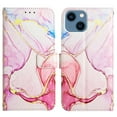 thumbnail image 2 of Feishell Fit for Apple iPhone 14 Plus Wallet Case with Wrist Strap,Stylish Marble Pattern Premium PU Leather Folio Flip Credit Card Slots Kickstand Shockproof Protective Phone Cover,E, 2 of 6