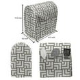 thumbnail image 5 of Modern Lounger Chair Bag, Mysterious Vintage Maze Modern Shape in Squares Lines Work of Art Print, High Capacity Storage with Handle Container, Lounger Size, Sage Green and White, by Ambesonne, 5 of 5