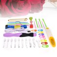 thumbnail image 4 of MasteelfCA 38pcs Lighted Crochet Hooks Set LED Knitting Needles Sewing Craft Tools Set for DIY Weave Yarn(Rosy), 4 of 7
