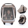 thumbnail image 1 of Funda para Silla de Coche de Bebé Blissful Diary Extra Grande en Malla Gris, 1 of 7